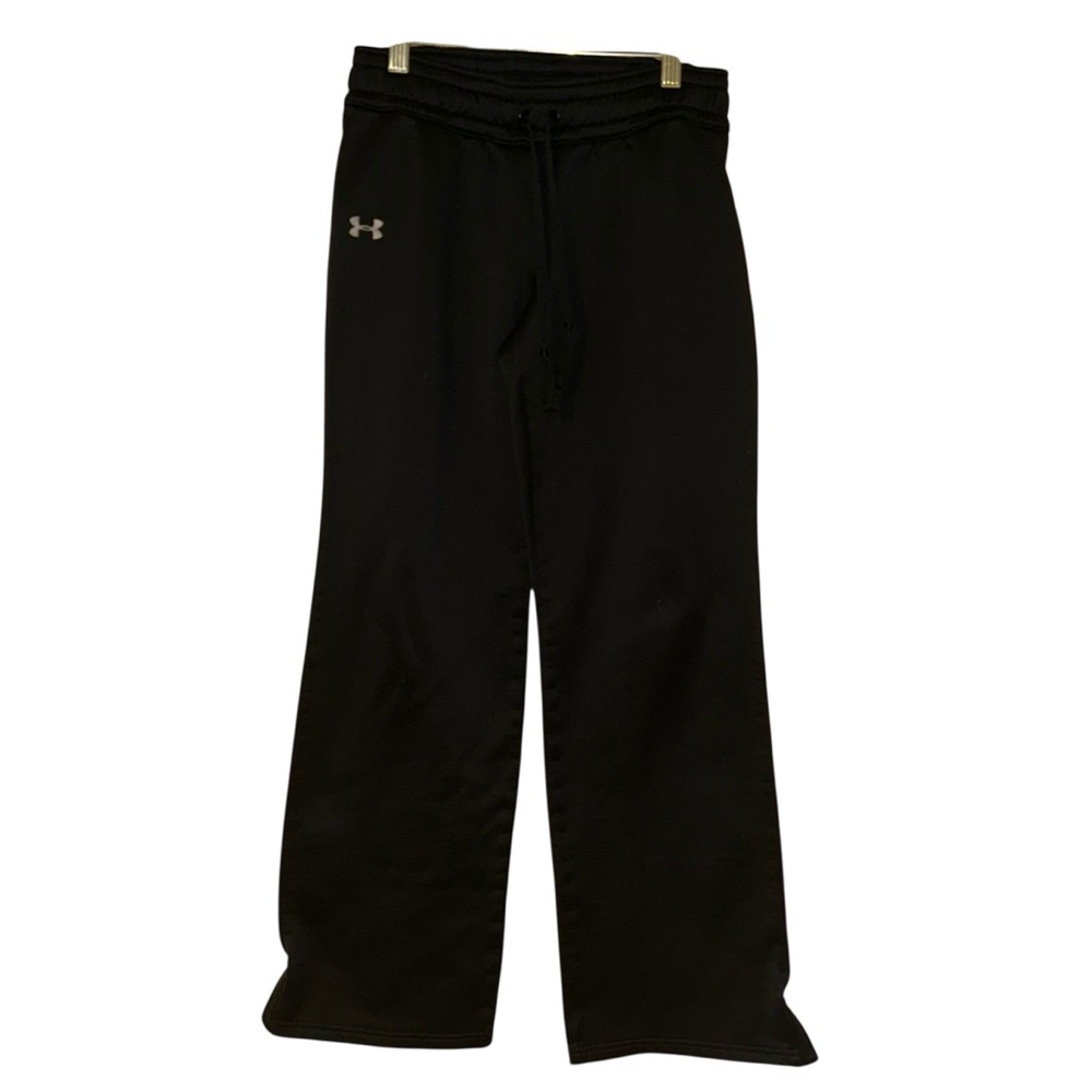 Under Armour Black Joggers‎ Fleece Pants Women’s Medium Loose Fit Straight Leg